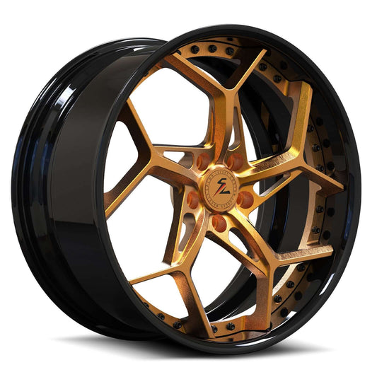Invoice SA-05 Custom Brushed Copper Forged 2-Piece Wheels Series