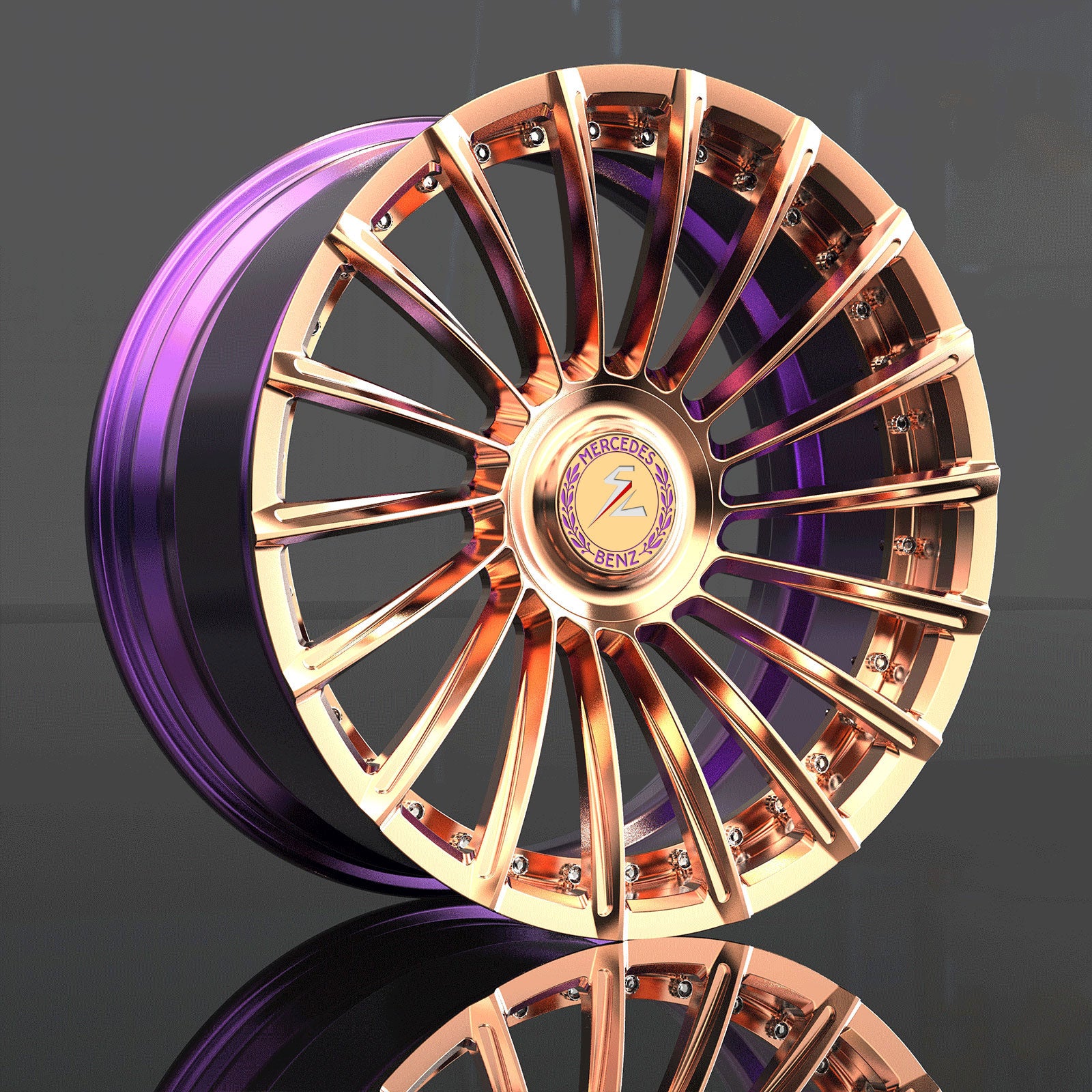 Invoice SL-C23 Custom Forged 2-Piece Wheels Series with Special Center Caps