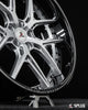 Polished finish SD-02 forged 2-piece custom wheels for Tesla Model X Plaid
