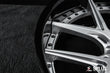 Detailed view of forged deep dish SD-02 wheels for Tesla Model X facelift upgrade