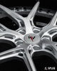 Unplugged Performance carbon ceramic brake kit with SD-02 forged wheels Tesla X