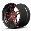 RCF-01 polished rose gold carbon fiber forged wheels for Mustang - custom rims