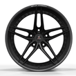 RCF-01 satin black carbon fiber forged wheels for Mustang - 2-piece alloys