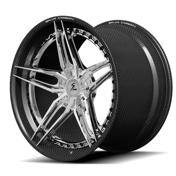 RCF-01 satin black carbon fiber forged wheels for 2022 Ford Mustang - aftermarket rims