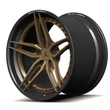 RCF-01 satin bronze carbon fiber forged wheels for Mustang - custom alloys