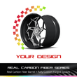 RCF-02 real carbon fiber lightweight deep dish concave forged wheels - custom aftermarket rims