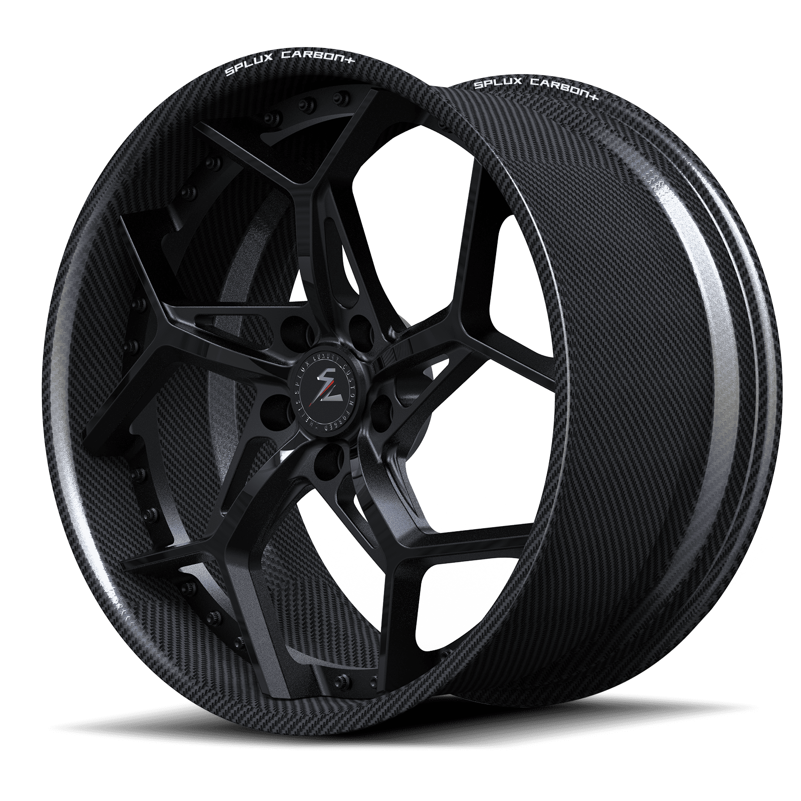 RCF-02 satin black carbon fiber forged wheels for 2024 BMW 760 xDrive - custom aftermarket rims