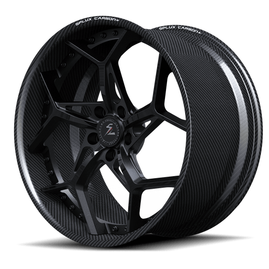 RCF-02 satin black carbon fiber forged wheels for 2024 BMW 760 xDrive - custom aftermarket rims