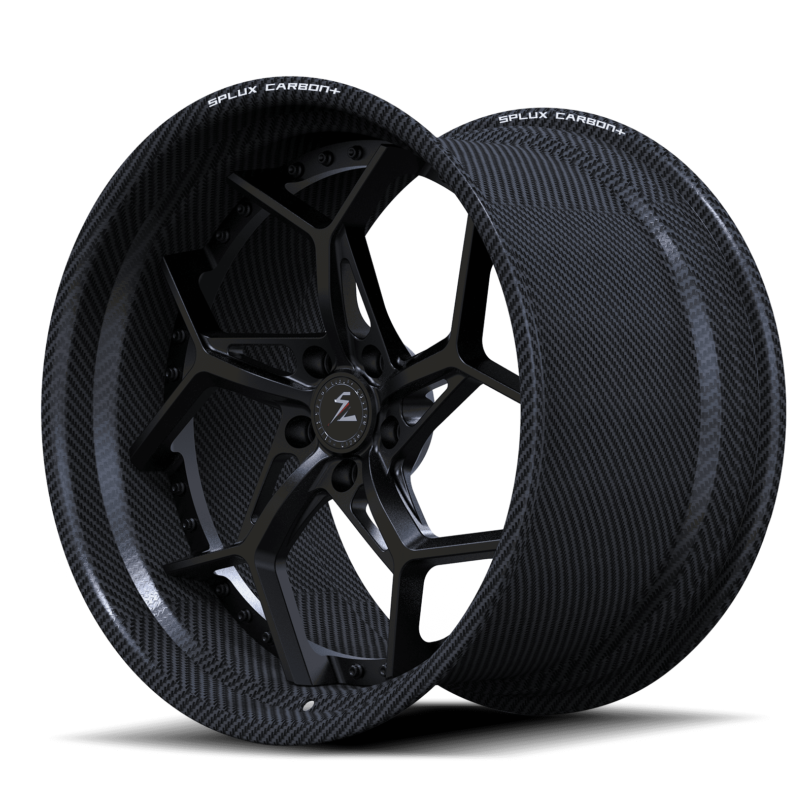 RCF-02 satin black carbon fiber forged wheels for 2024 BMW 760 xDrive - custom aftermarket rims