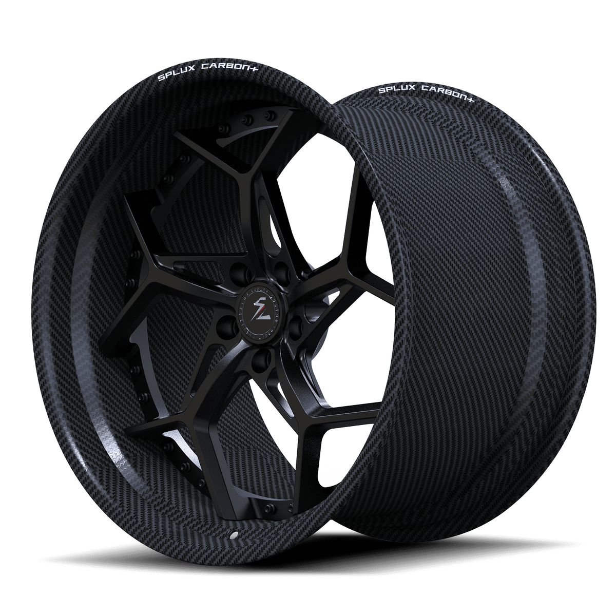 RCF-02 satin black carbon fiber forged wheels for 2024 BMW 760 xDrive - custom aftermarket rims