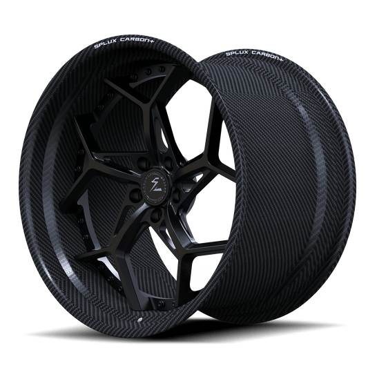 RCF-02 satin black carbon fiber forged wheels for 2024 BMW 760 xDrive - custom aftermarket rims