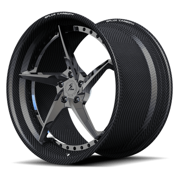 RCF-09 chrome carbon fiber deep dish forged wheels for 2009 Mazda MX-5 - aftermarket rims