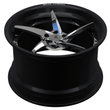 RCF-09 chrome carbon fiber deep dish forged wheels for MX-5 - lightweight custom wheels