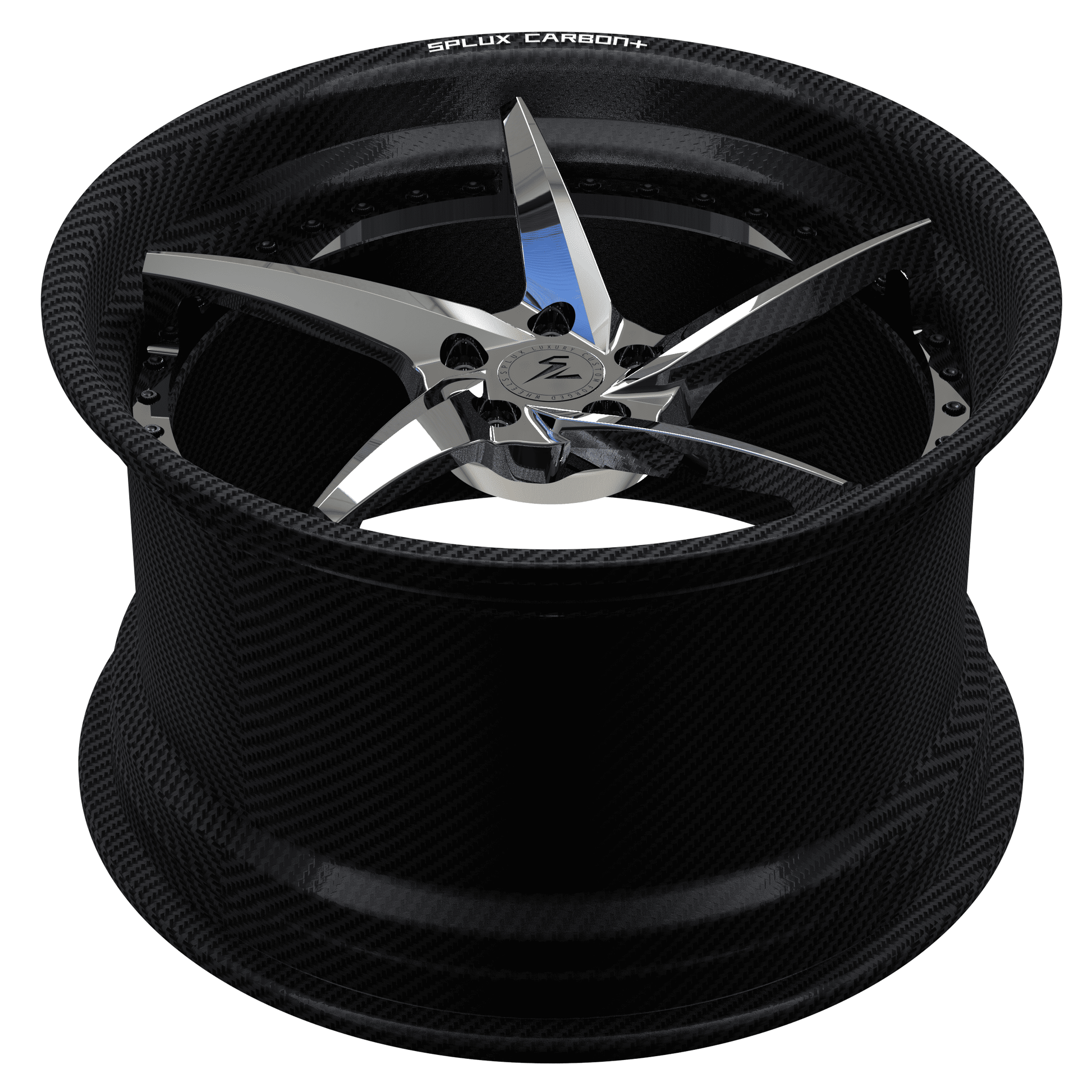 RCF-09 chrome carbon fiber deep dish forged wheels for MX-5 - lightweight custom wheels