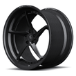 RCF-09 matte black carbon fiber deep dish forged wheels for 2009 Mazda MX-5 - 2-piece rims