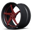 RCF-09 red carbon fiber deep dish forged wheels for Mazda MX-5 - custom rims