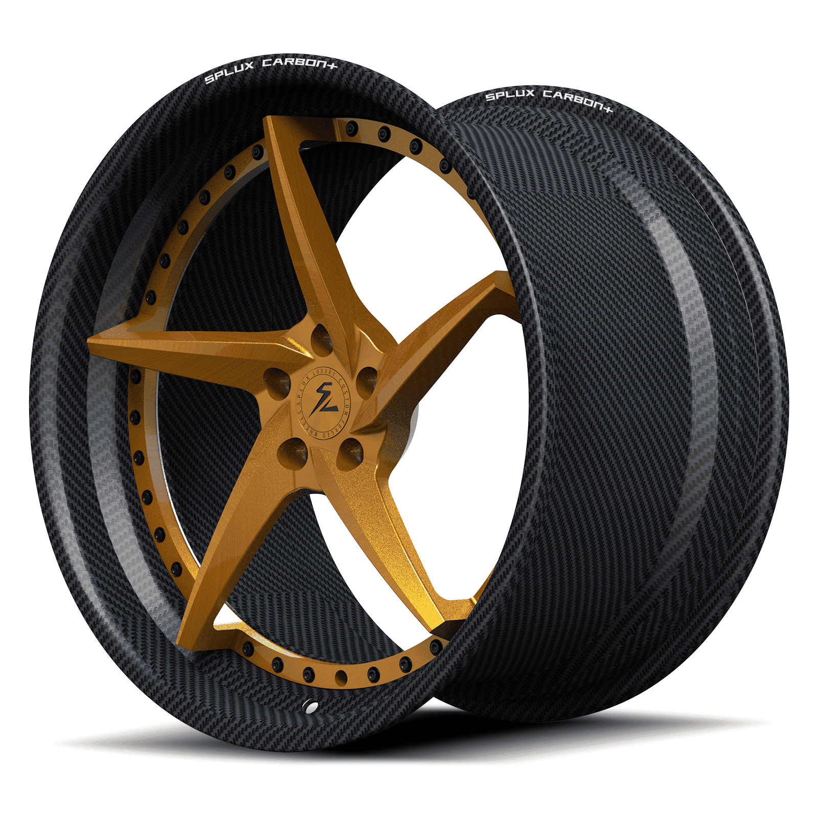 RCF-09 transparent bronze carbon fiber deep dish forged wheels for MX-5 - aftermarket wheels