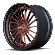 RCF-06 real carbon fiber forged polish rose gold directional aggressive wheels for Corvette C8 Z06 — face detail