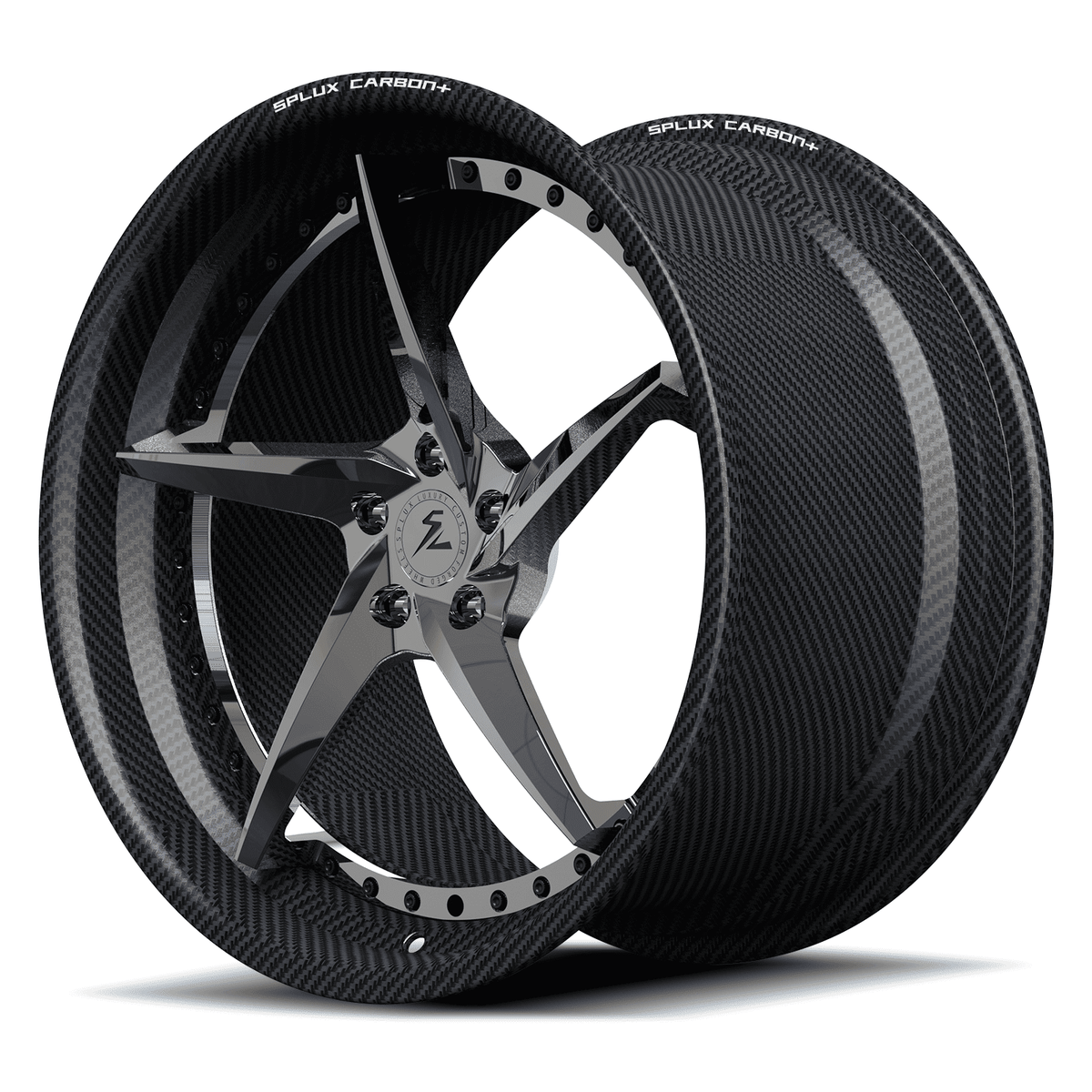 RCF-09 chrome carbon fiber deep dish forged wheels for MX-5 - custom aftermarket alloys