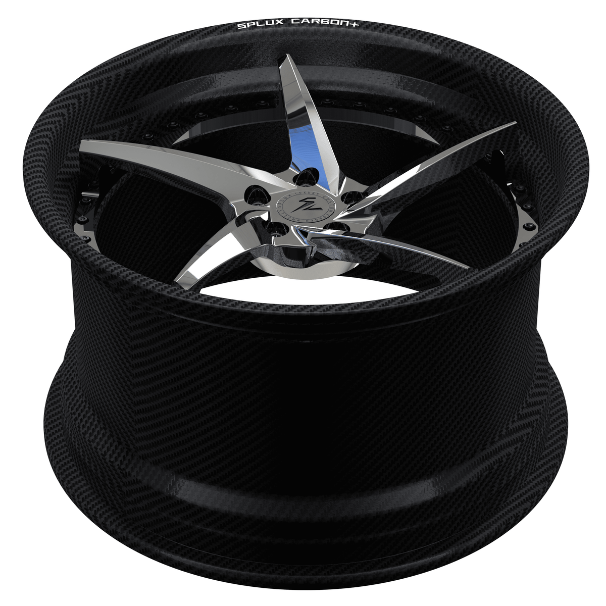 RCF-09 chrome carbon fiber deep dish forged wheels for MX-5 - lightweight custom wheels
