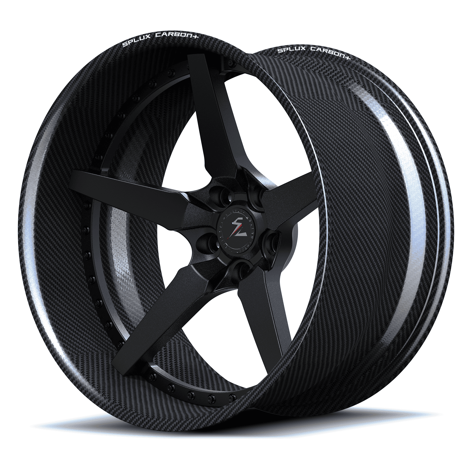 lamborghini urus carbon fiber wheels design with RCF-12 ultra lightweight deep lip profile