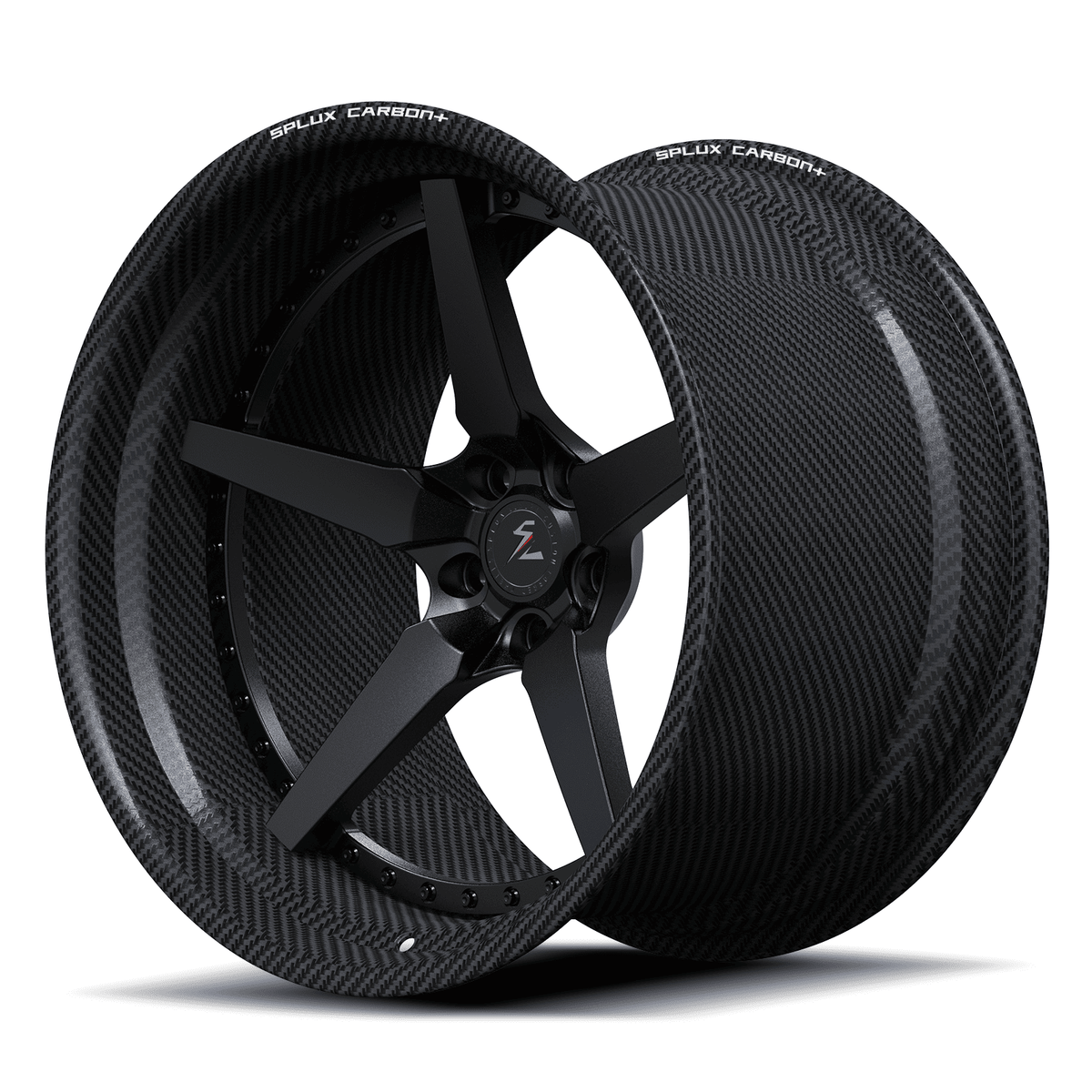 lamborghini urus carbon fiber wheels design with RCF-12 ultra lightweight deep lip profile