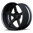 RCF-12 real carbon fiber wheels with 5 spoke deep dish design and forged center