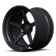 RCF-12 real carbon fiber wheels with 5 spoke deep dish design and forged center