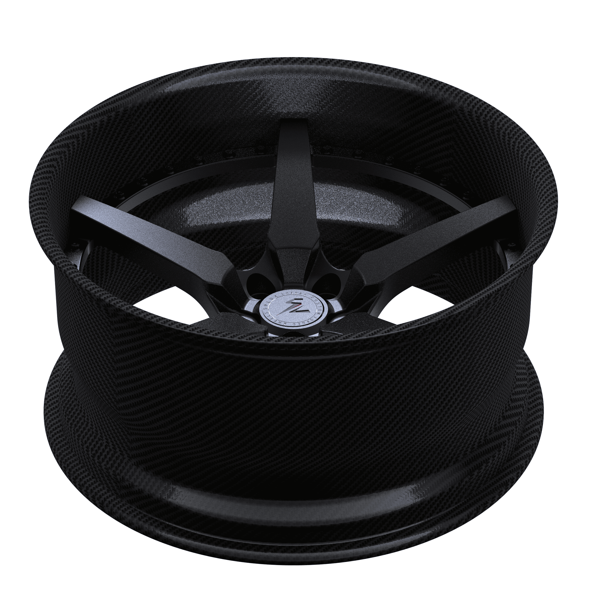 best carbon fiber wheels for lamborghini style RCF-12 ultra lightweight 5 spoke deep dish