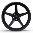 real carbon fiber wheel set lamborghini style RCF-12 with custom forged center and carbon barrel