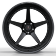 real carbon fiber wheel set lamborghini style RCF-12 with custom forged center and carbon barrel