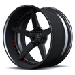lamborghini huracan carbon fiber wheels style with RCF-12 real carbon deep dish setup