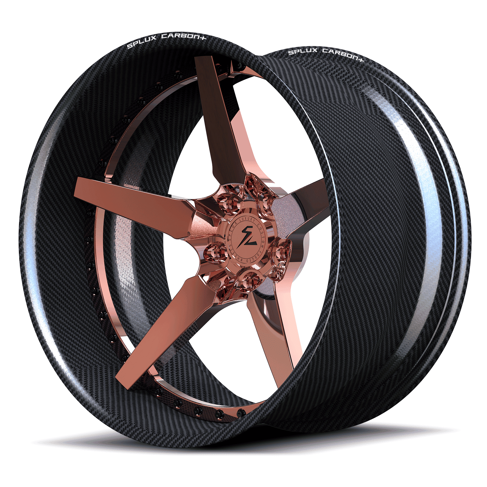 carbon fiber wheels lamborghini fitment with ultra lightweight forged carbon structure RCF-12