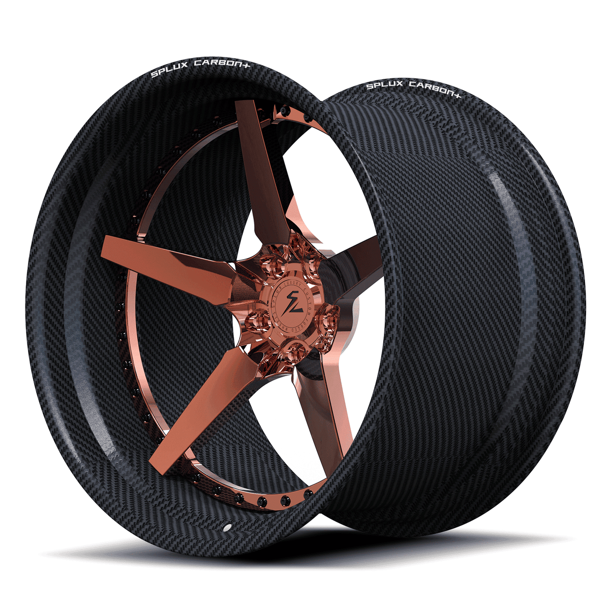 carbon fiber wheels lamborghini fitment with ultra lightweight forged carbon structure RCF-12