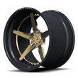 lamborghini carbon fiber wheels style RCF-12 with 5 spoke deep dish configuration