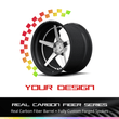 lightweight carbon fiber wheels lamborghini inspired RCF-12 deep dish 5 spoke design