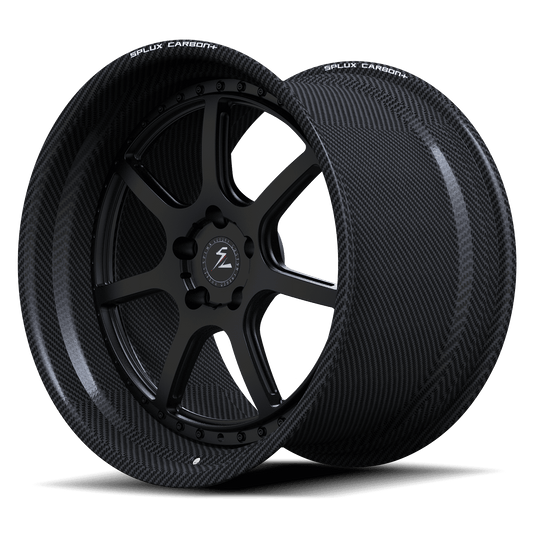 RCF-14 matte black forged wheels for 2015 BMW M4 - deep dish 6-spoke rims