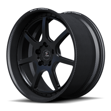 RCF-14 matte black forged wheels for 2015 BMW M4 - deep dish 6-spoke rims