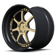 RCF-14 polished frozen gold forged wheels for BMW M4 - luxury 2-piece rims