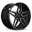 Splux SA-01M 20-inch Tesla Model 3 wheels, custom forged monoblock with white and black finish, super concave design.