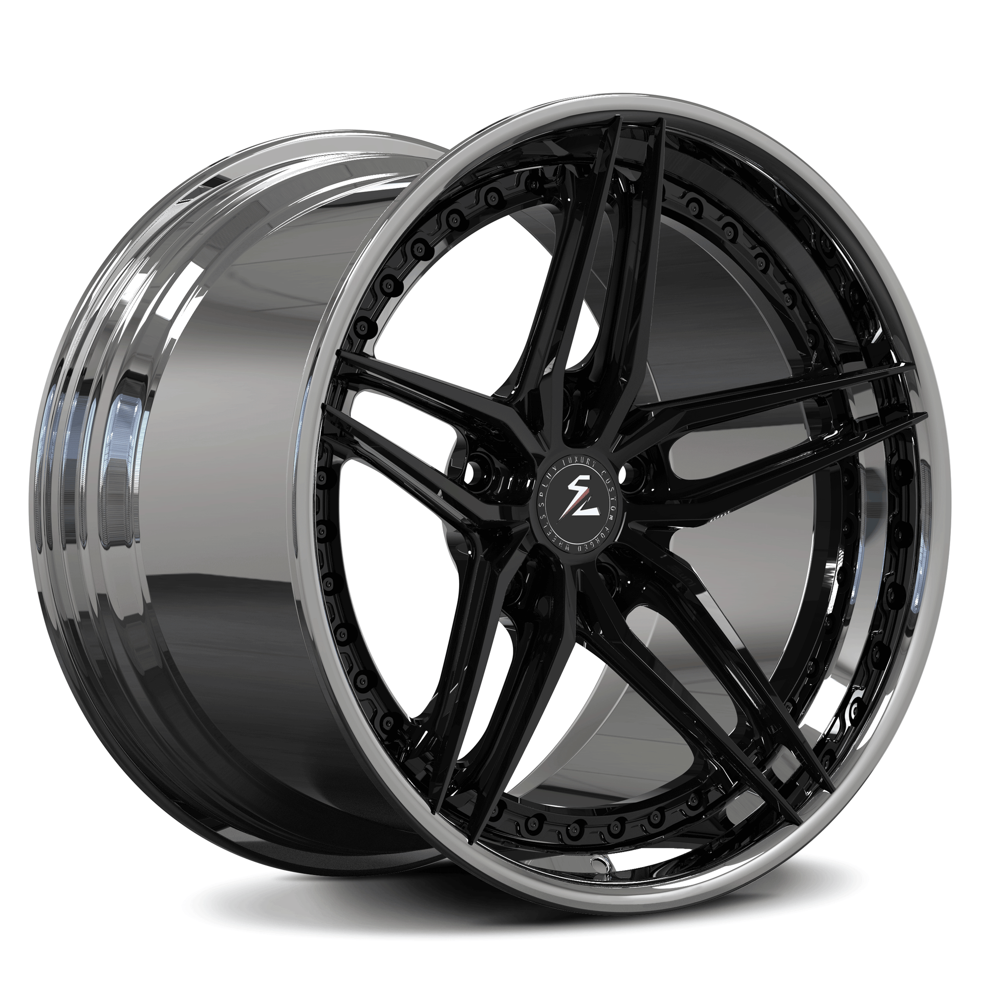 SA-01 2-piece custom forged rims for Dodge Charger - luxury wheels