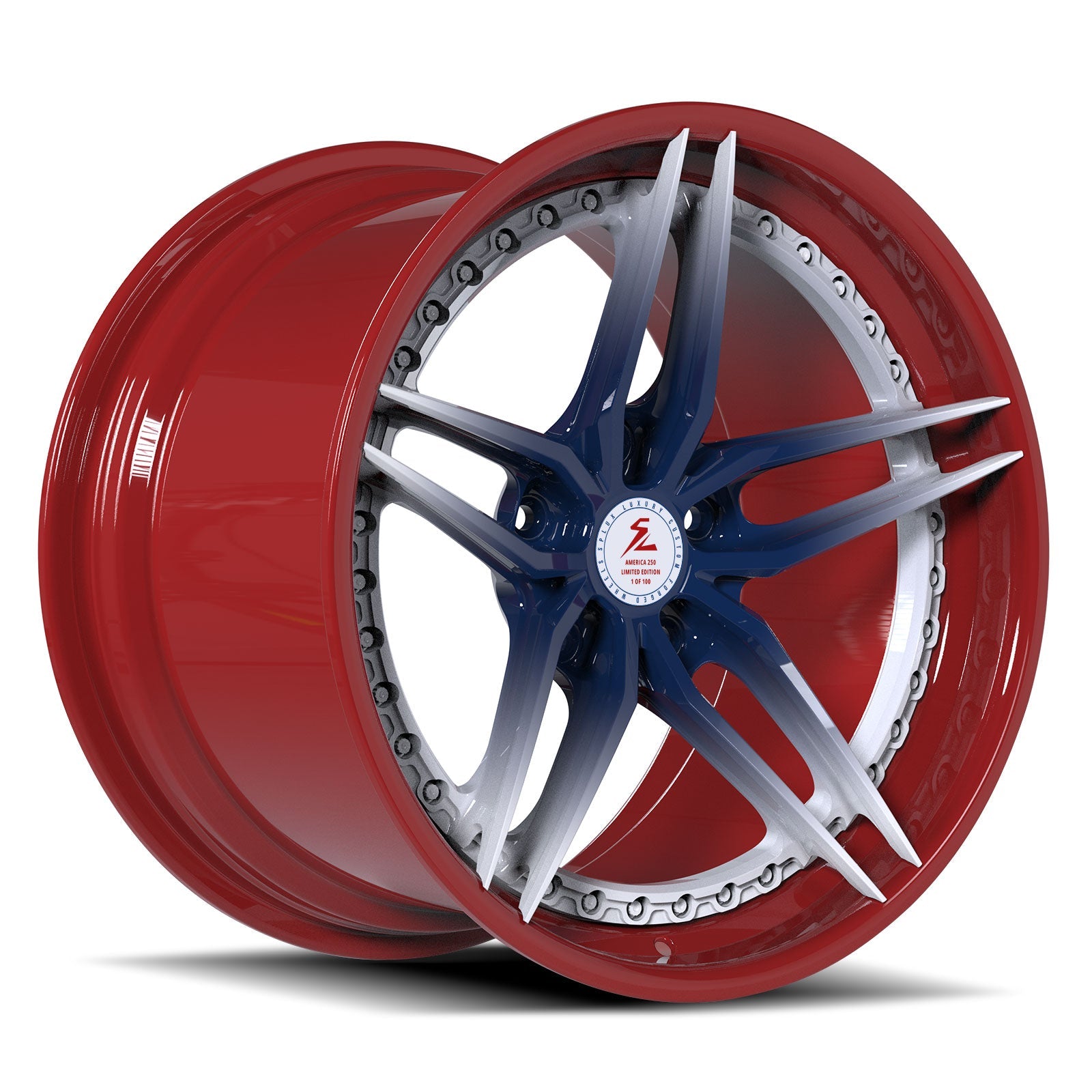 SA-01 red black red limited edition forged wheels for Charger - luxury rims