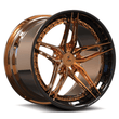 SA-01 black polished copper forged wheels for 2026 Ford Mustang - aftermarket rims