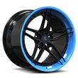 SA-01 black rapid blue forged wheels for 2026 Ford Mustang - custom alloys