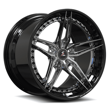 bmw 5 spoke wheels with satin bronze and gloss black finish. gunmetal five spoke truck wheel from splux.
