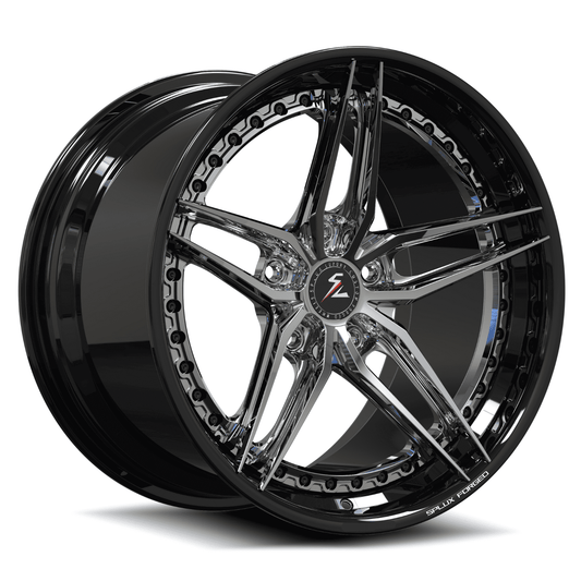 SA-01 chrome black forged wheels for 2019 Dodge Charger - aftermarket rims