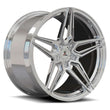 Splux SA-01M 22-inch Tesla Model 3 rims, custom forged monoblock with silver finish, super concave design.