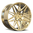 SA-02 polished frozen gold forged wheels for Range Rover SVR - lightweight alloys
