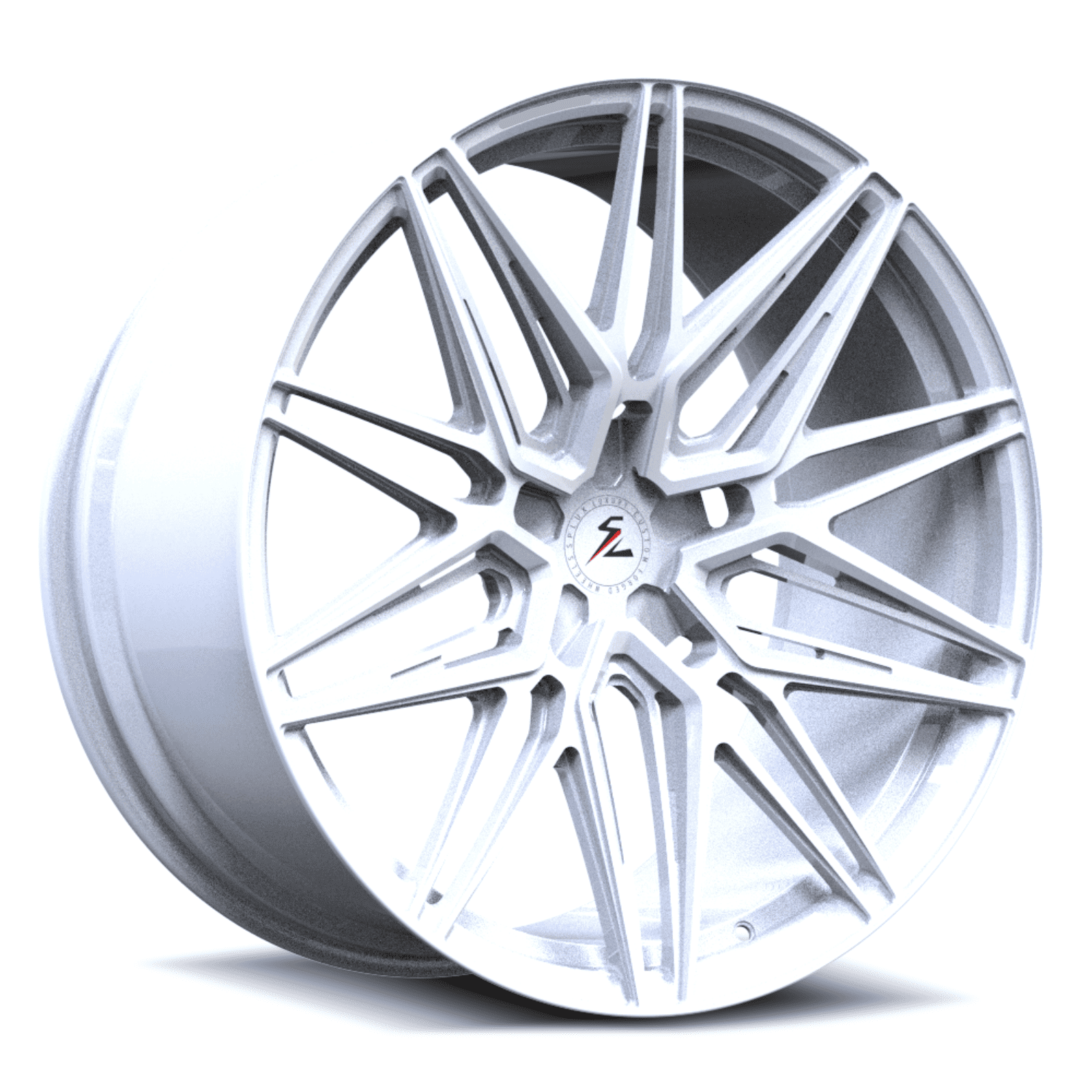 SA-02 white forged wheels for Range Rover SVR - monoblock rims