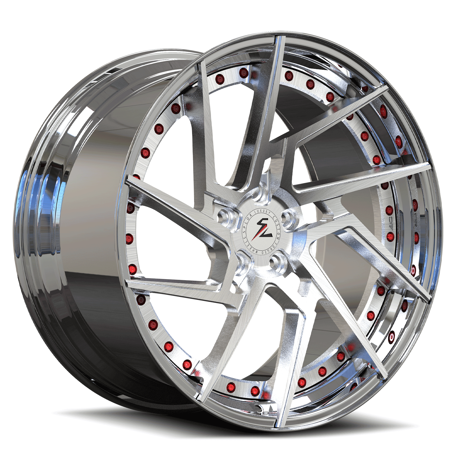 Custom Ferrari 488,360,348 wheels,Ferrari 360 aftermarket rims,forged 2-piece directional custom forged wheels in silver.